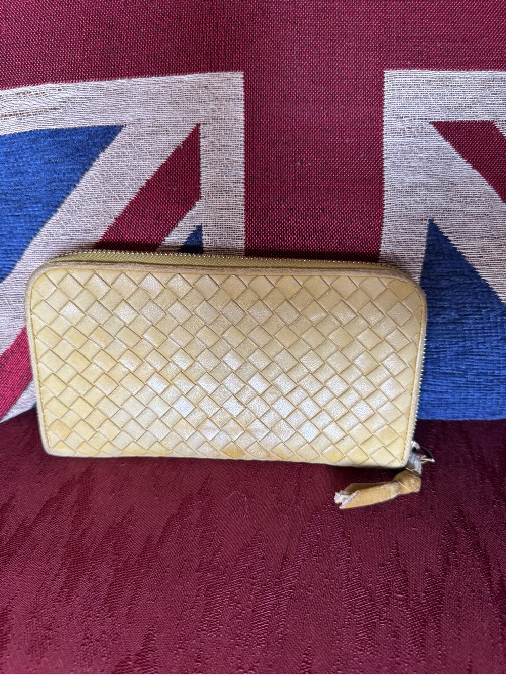 Bottega Veneta Lemon Yellow Intrecciato Zip-Around Wallet